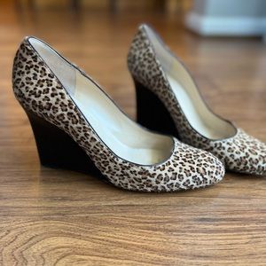 Kate Spade Size 9 Calf Hair Cheetah Print Wedges